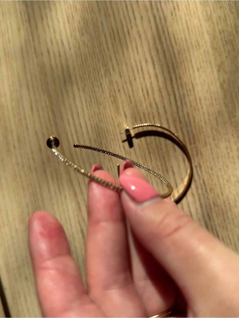 House of Harlow 1960 Hoop Earrings with Diamond Accents